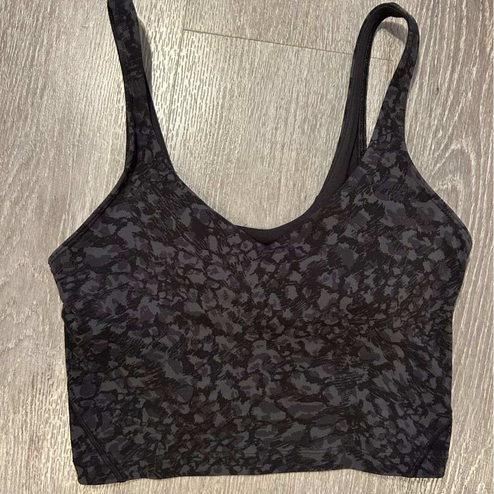 lululemon athletica Black Patterned Sports Bra